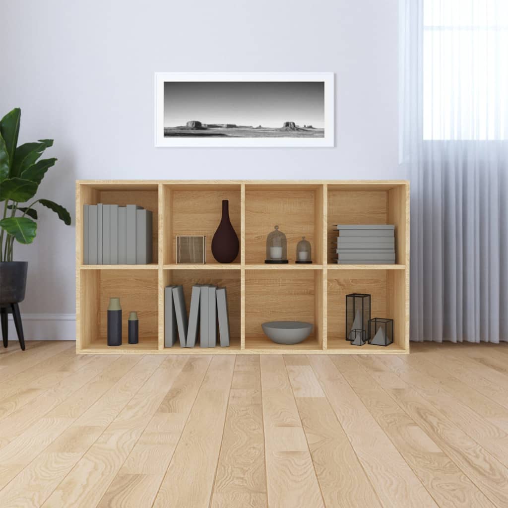 Book Cabinet/Sideboard Sonoma Oak 66x30x130 cm Engineered Wood